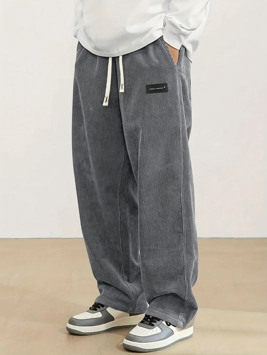 ✨🔥Men's Loose-Fit Drawstring Pants with Pockets
